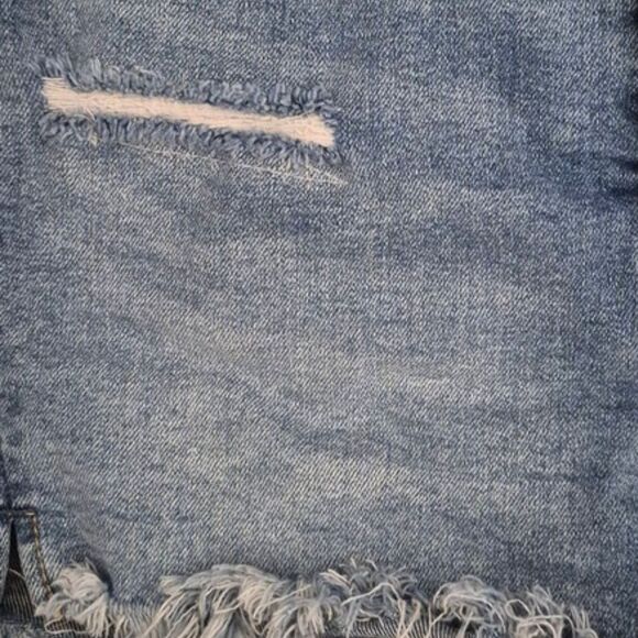 Free People We The Free Shorts 24 Crvy High Rise Button Fly Medium Wash Denim - Picture 8 of 9